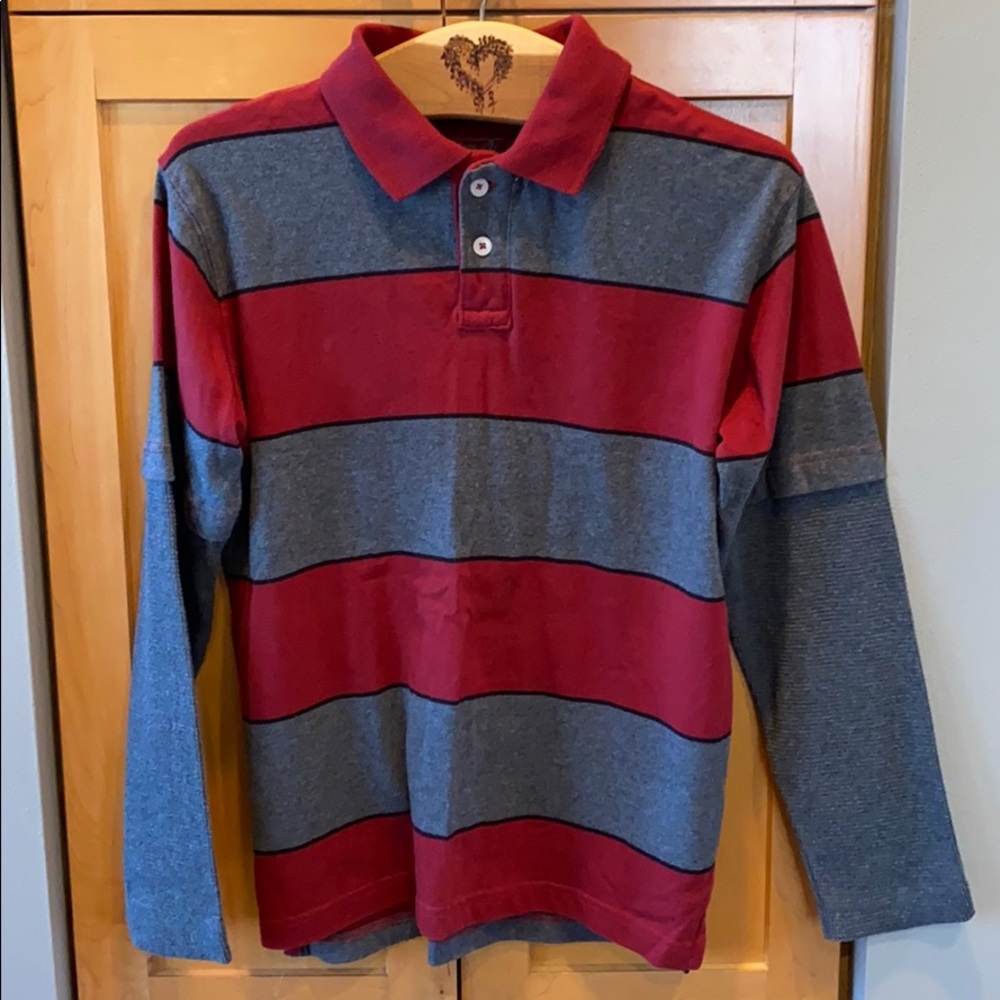 NWOT Urban Pipeline Long Sleeved Polo